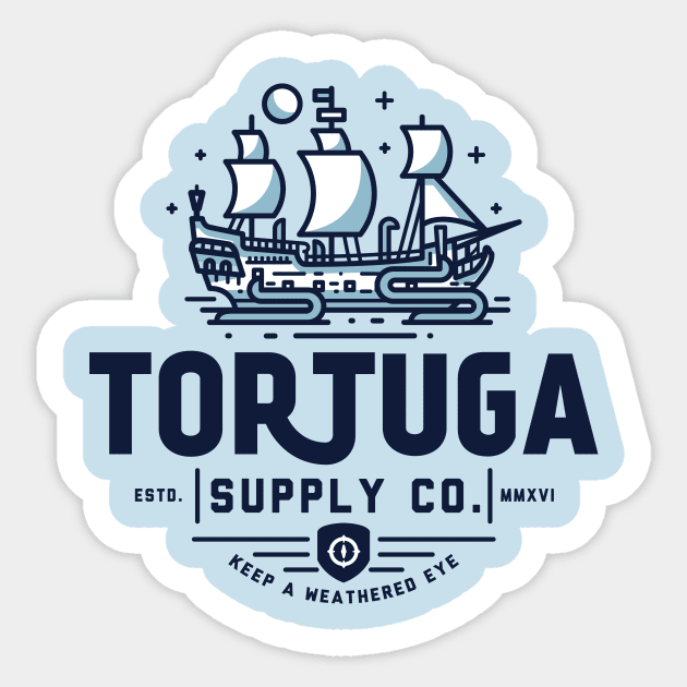 Tortuga Supply CO. Sticker by StudioGrason